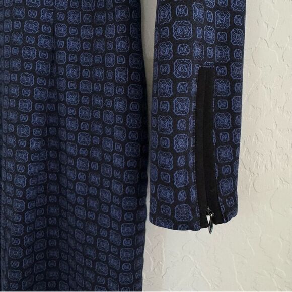 J. McLaughlin Bedford Dress 1/2 Zip Bainbridge Malkata Print Size M - Picture 6 of 9